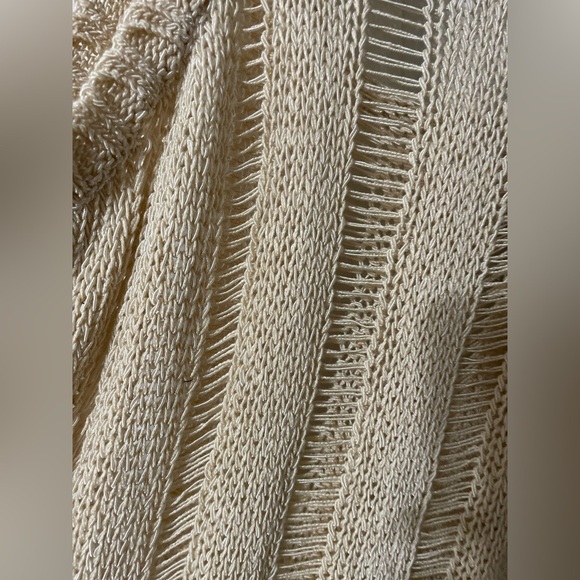 Cyrus Crochet Mesh Knit Vest Tank Bathing Suit Cover - Picture 4 of 16